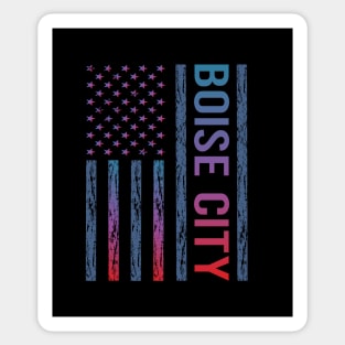 Blue Red Flag - Boise City Sticker